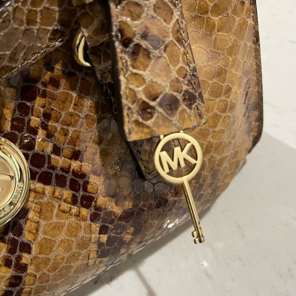 Michael Kors Hamilton Python Embossed Bag - image 5
